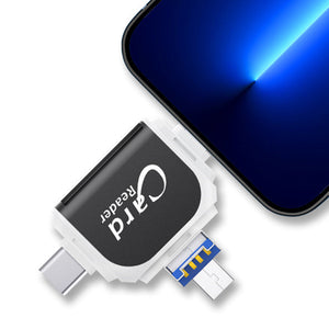 Multi-Port 4 in1 Universal SD TF Card Reader