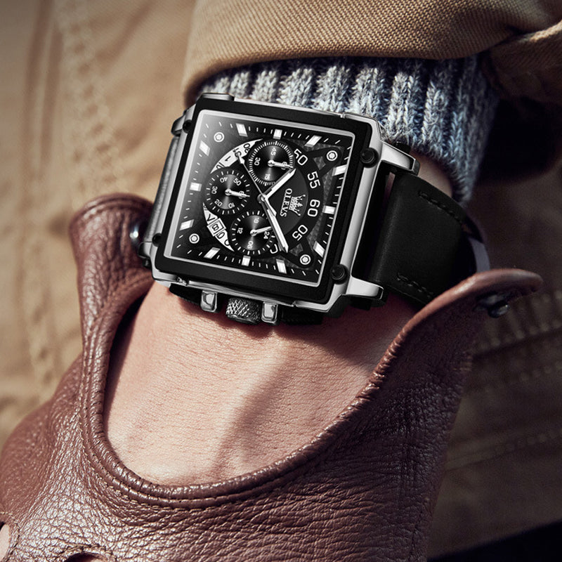 Luminous Luxury Square Business Automatic Mechanical Watch