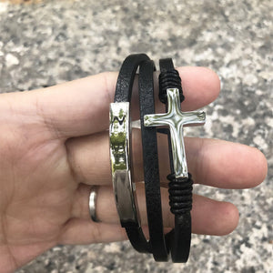 Multilayer Cross Bracelet
