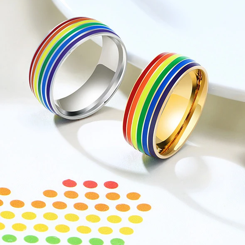 Titanium Rainbow Ring