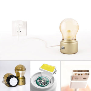 Vintage LED Bulb Shape Mini Lamp