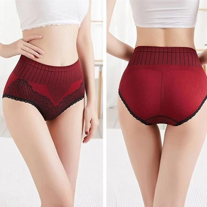 New Women's Lace High Waist Cotton Panties