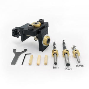 3 in 1 Adjustable Woodworking Drilling Locator Puncher Tools