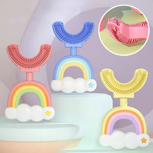 Kids Rainbow U-shaped Toothbrush