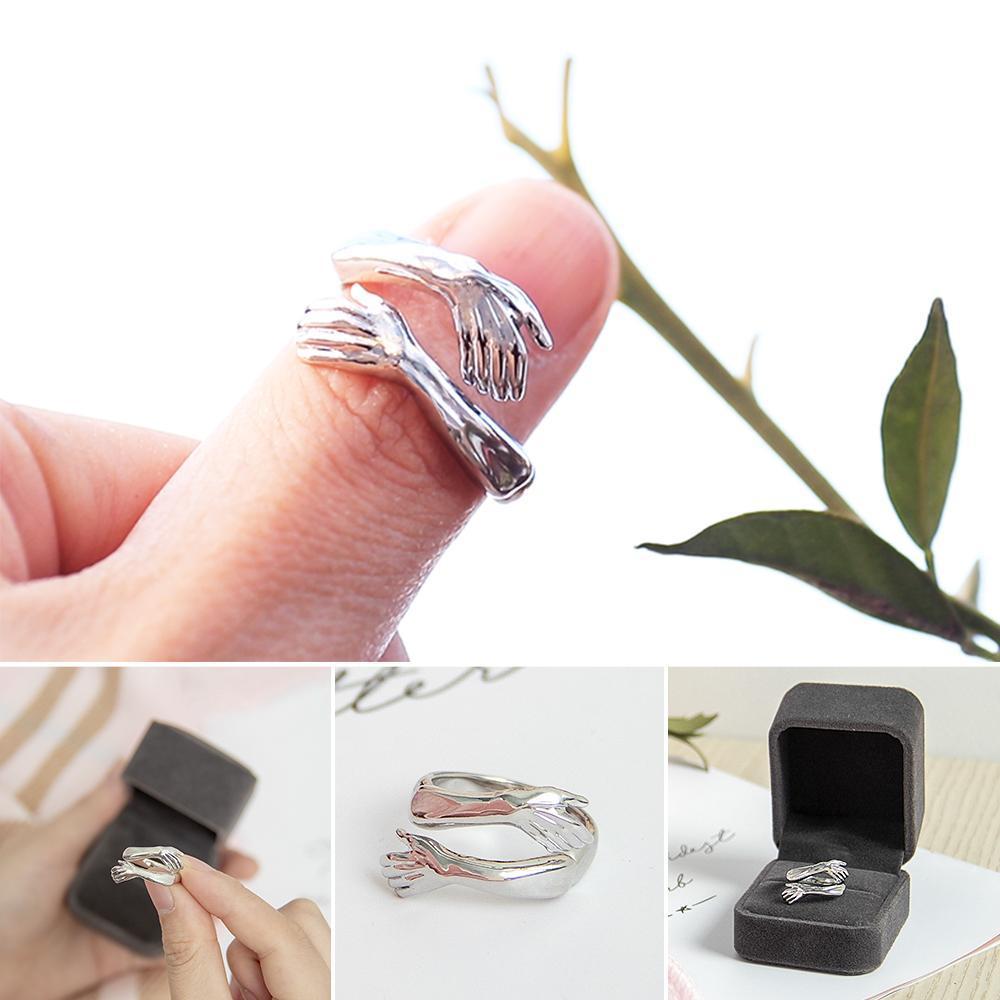 2022 New Couple Hug Ring Romantic Gift - For Friends Mother Sister Girlfriend