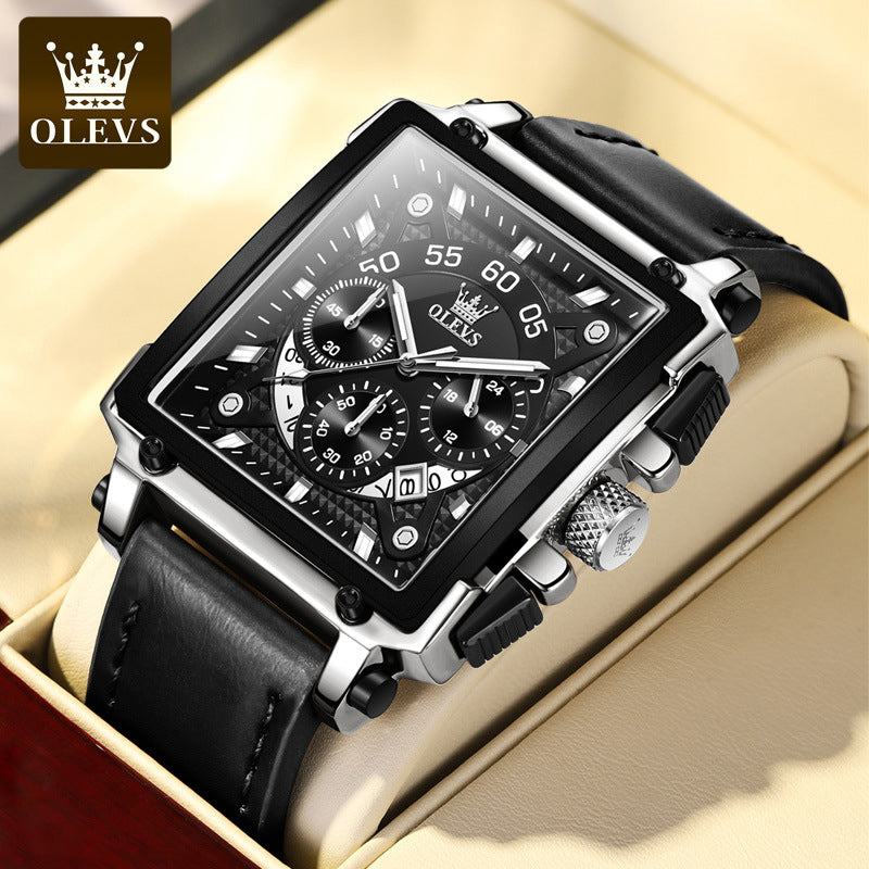 Luminous Luxury Square Business Automatic Mechanical Watch